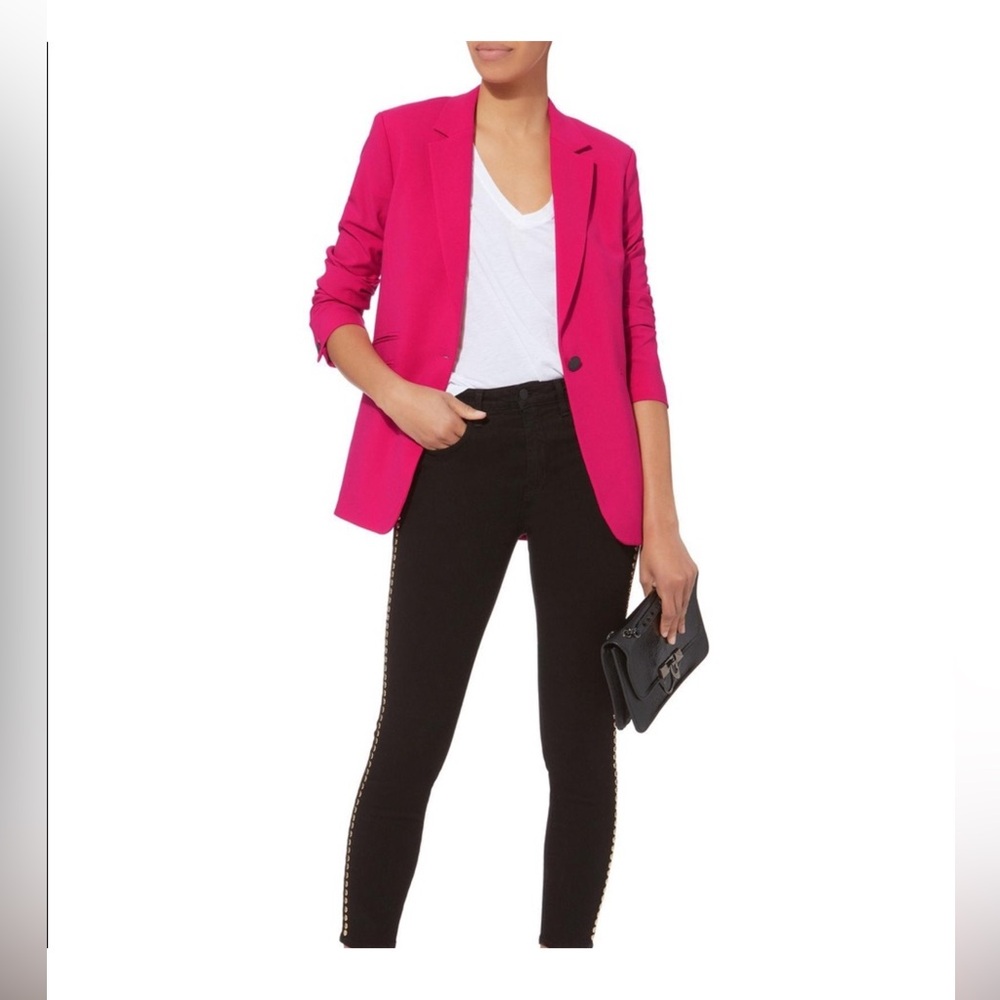 Rag and Bone Ridley Hot Pink Stretch Blazer